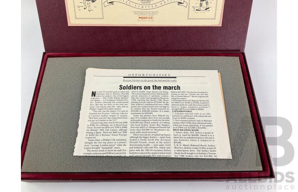 Vintage William Britain Cast Lead Special Limited Edition Seaforth Highlanders Soldiers Set, Made in England