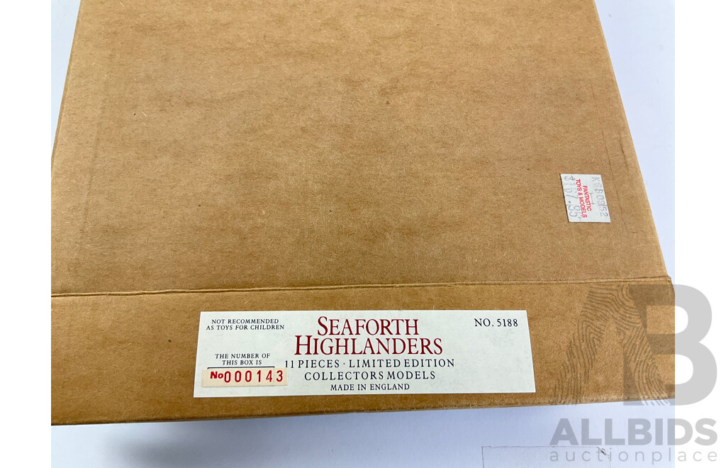 Vintage William Britain Cast Lead Special Limited Edition Seaforth Highlanders Soldiers Set, Made in England