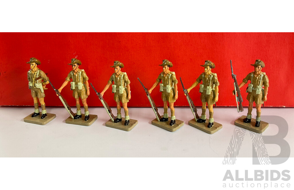 CP Miniatures Cast Lead Australian Imperial Forces 2/32 Infantry Battalion, 50th Anniversary of Tobruk 1941 - 1991, Limited Edition