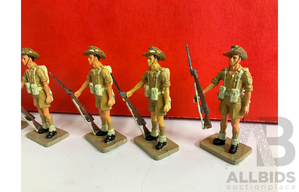 CP Miniatures Cast Lead Australian Imperial Forces 2/32 Infantry Battalion, 50th Anniversary of Tobruk 1941 - 1991, Limited Edition