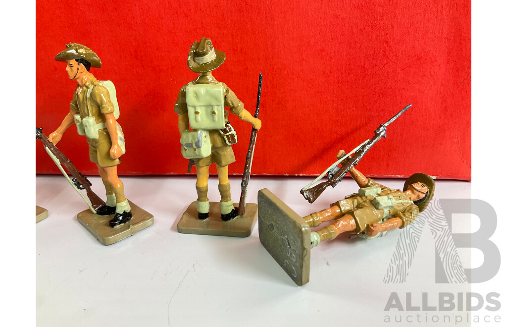 CP Miniatures Cast Lead Australian Imperial Forces 2/32 Infantry Battalion, 50th Anniversary of Tobruk 1941 - 1991, Limited Edition