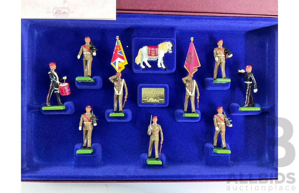Vintage William Britain Cast Lead Limited Edition Parachute Regiment, 1990 Celebration of the 50th Anniversary of the Para, Made in England