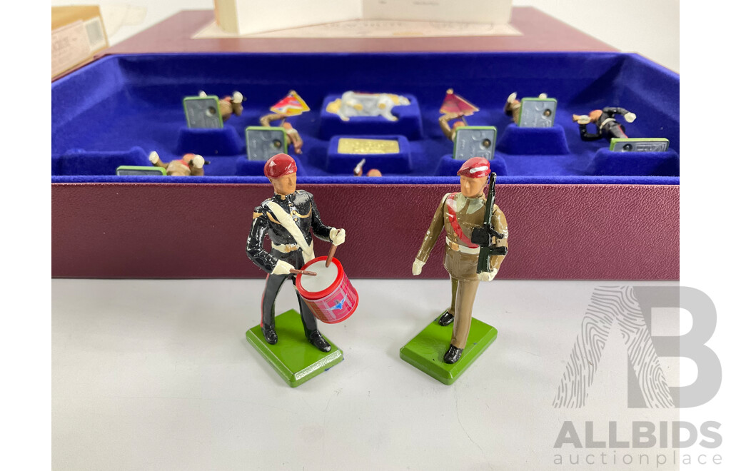 Vintage William Britain Cast Lead Limited Edition Parachute Regiment, 1990 Celebration of the 50th Anniversary of the Para, Made in England