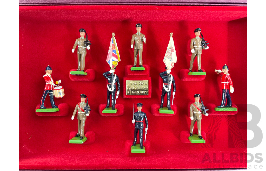 Vintage William Britain Cast Lead Limited Edition 22nd Cheshire Regiment, 300 Year Anniversary Commemorative, Made in England