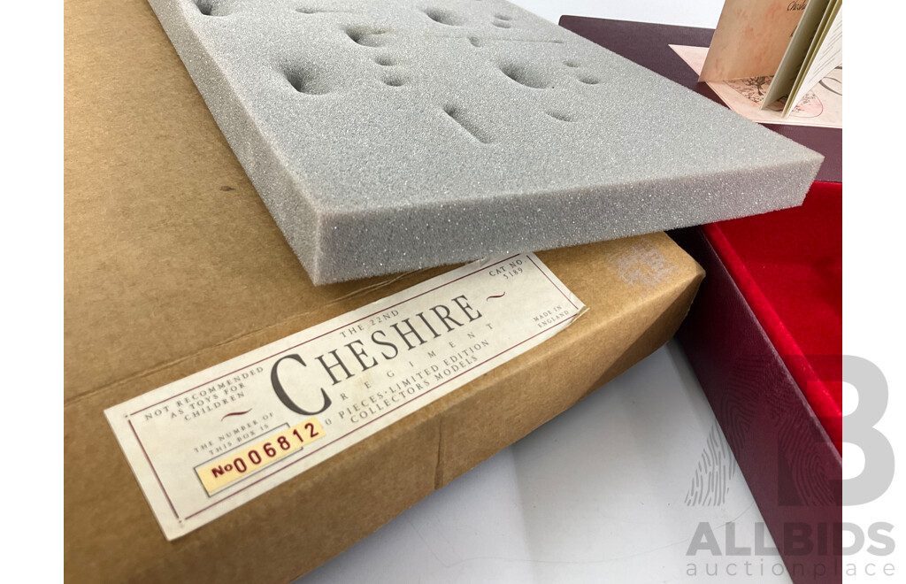 Vintage William Britain Cast Lead Limited Edition 22nd Cheshire Regiment, 300 Year Anniversary Commemorative, Made in England