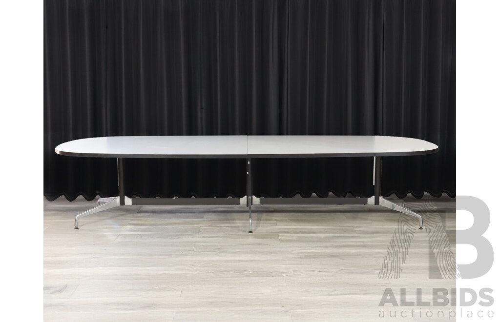 Eames Segmented Oval Meeting Table by Herman Miller