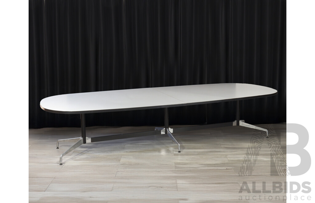 Eames Segmented Oval Meeting Table by Herman Miller