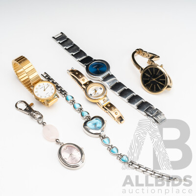 Collection of (6) Ladies Dress Watches Including Pulsar & Fiorelli