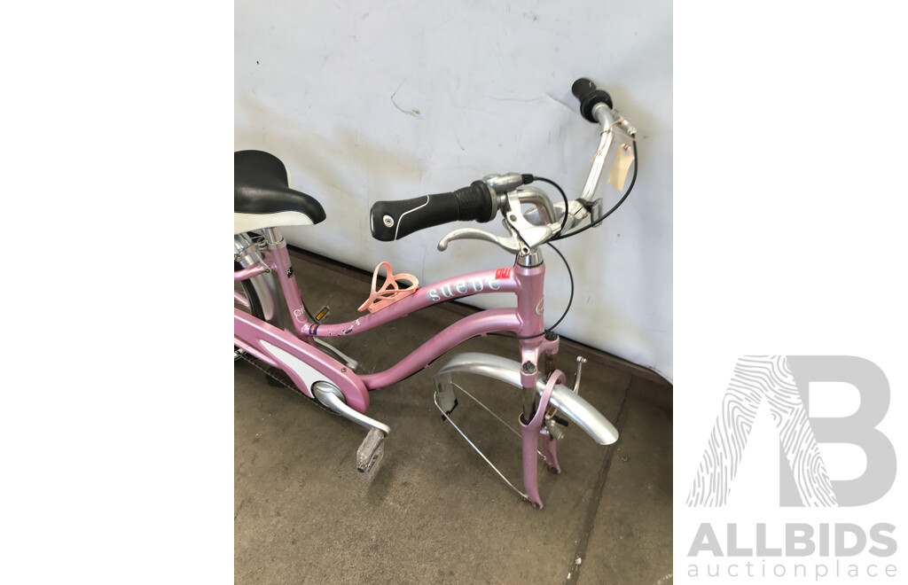 Suede Bike Frame with Single Rear Tyre