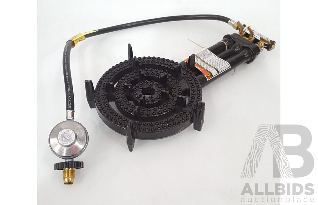 3-Ring Cast Iron Gas Burner