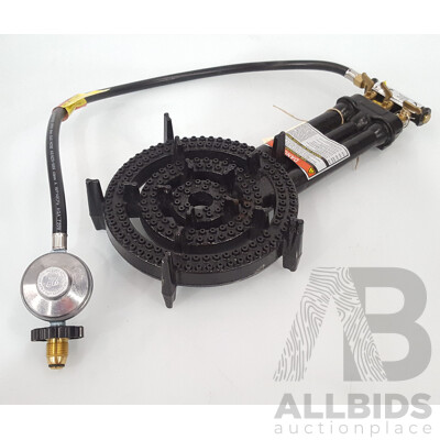 3-Ring Cast Iron Gas Burner