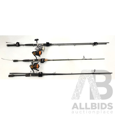 Abu Garcia and Shimano Fishing Rods - Lot of Three - New