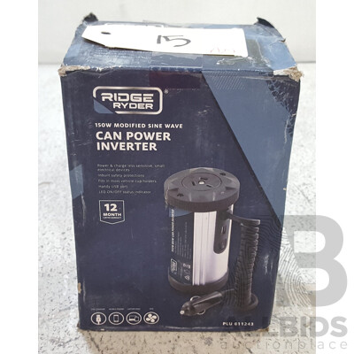 Ridge Ryder (PIME150-12) 150W Modified Sine Wave Can Power Inverter