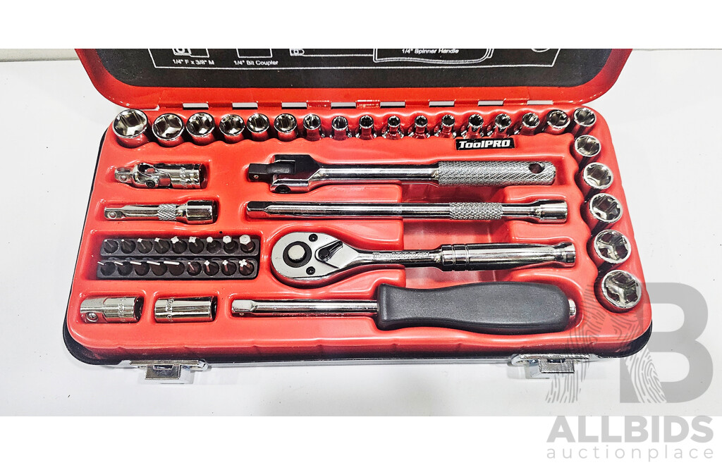 ToolPRO 48PCS 1/4-Inch Drive Socket Set