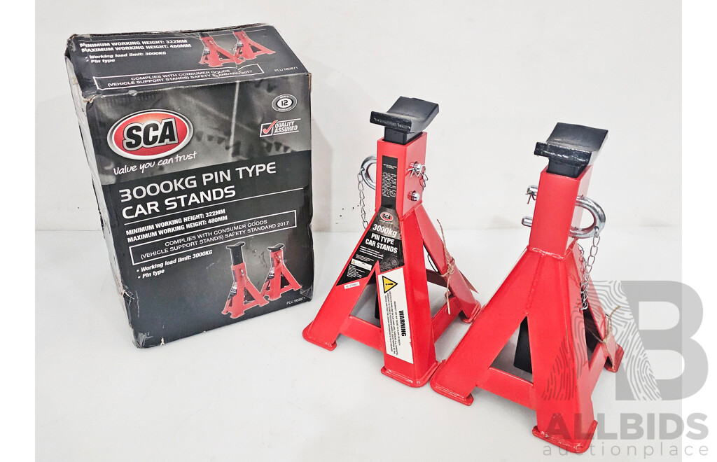 SCA 3000KG Pin Type Car Stands