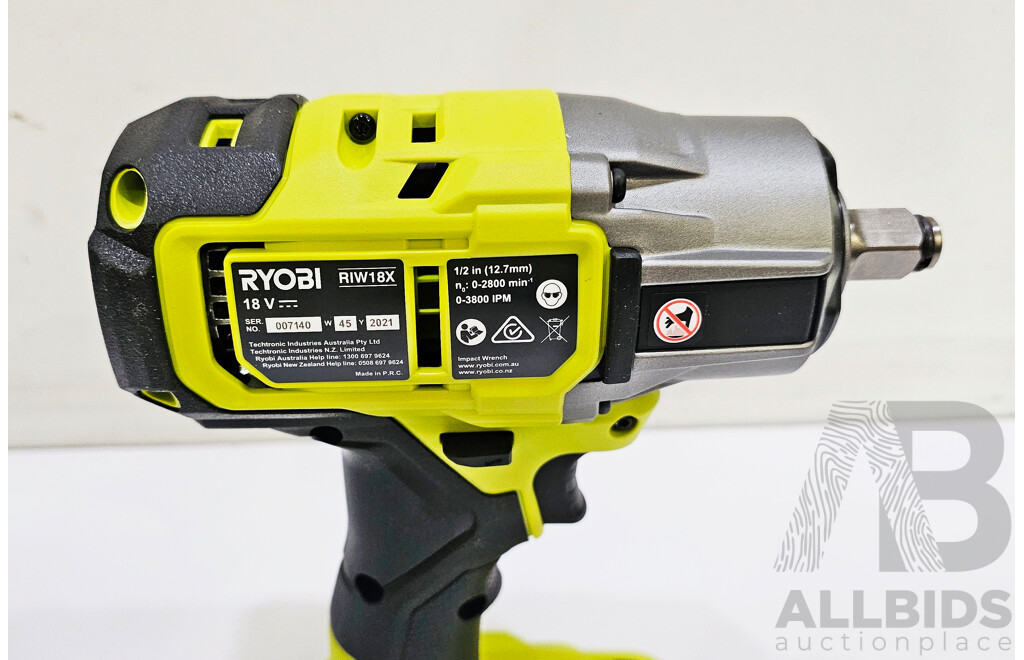 Ryobi (RIW18X) 18V Brushless 4-Mode 1/2-Inches Impact Wrench
