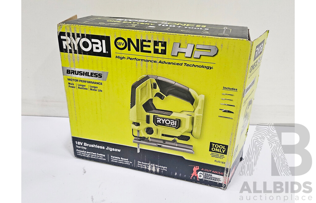 Ryobi (RJS18X) One+ 18V HP Brushless Jigsaw *Brand New