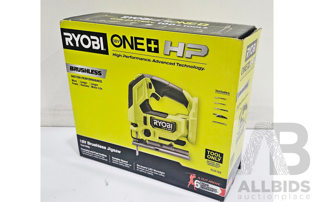 Ryobi (RJS18X) One+ 18V HP Brushless Jigsaw *Brand New