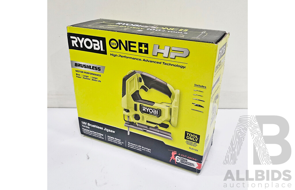 Ryobi (RJS18X) One+ 18V HP Brushless Jigsaw *Brand New