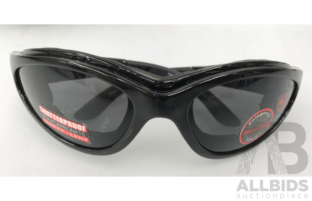 Shoptic and RX Able Shatterproof Anti-Fog Prescription Glasses with Magnifiers - Lot of 3