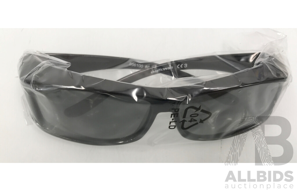 Shoptic and RX Able Shatterproof Anti-Fog Prescription Glasses with Magnifiers - Lot of 3