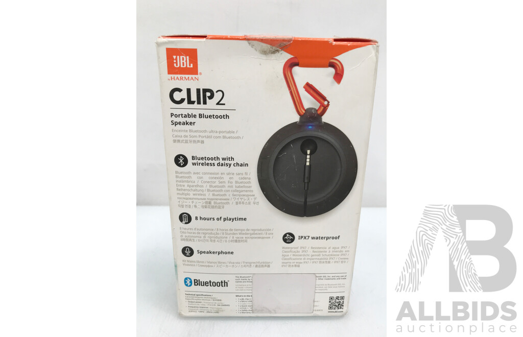 JBL by Harman Flip 2  Portable Bluetooth Speaker