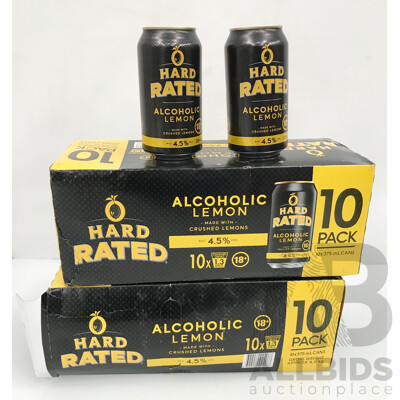 Hard Rated Alcoholic Lemon 375mL (16 Cans)