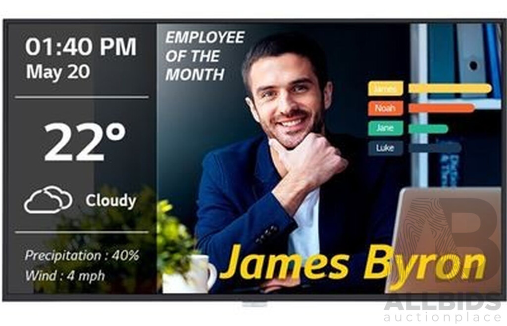 LG 43UM3DG 43'' 4K Commercial Monitor - ORP $1,199 - Brand New