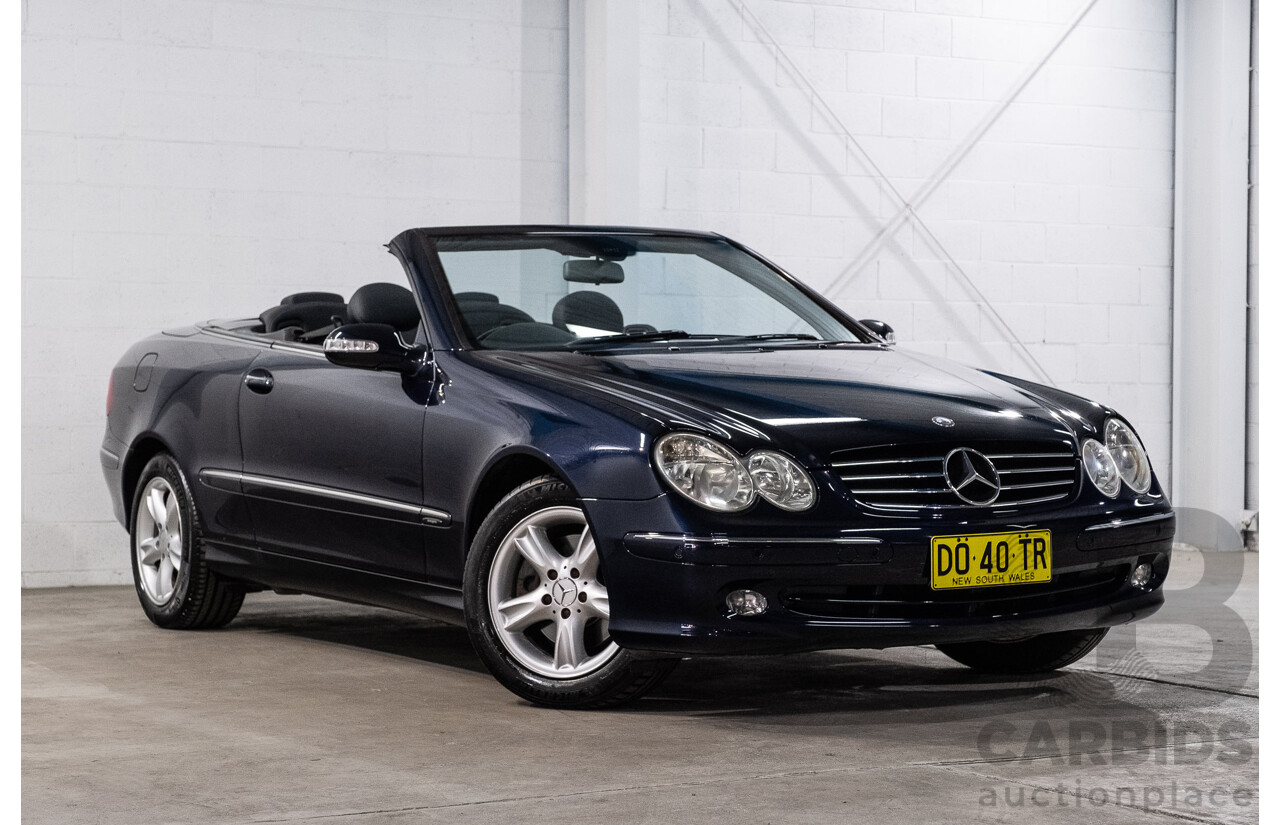 3/2004 Mercedes-Benz Clk320 Avantgarde A209 2d Cabriolet Tanzanite Blue Metallic V6 3.2L