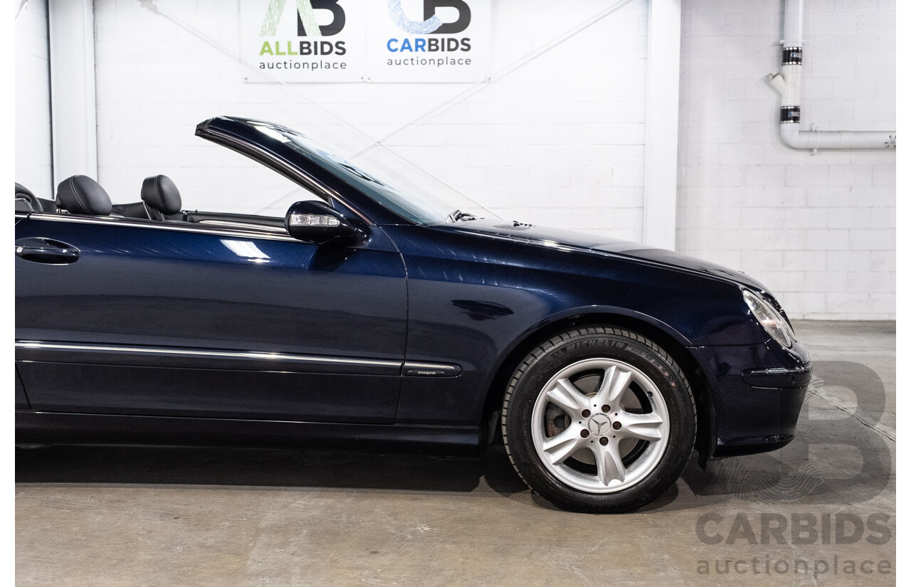 3/2004 Mercedes-Benz Clk320 Avantgarde A209 2d Cabriolet Tanzanite Blue Metallic V6 3.2L
