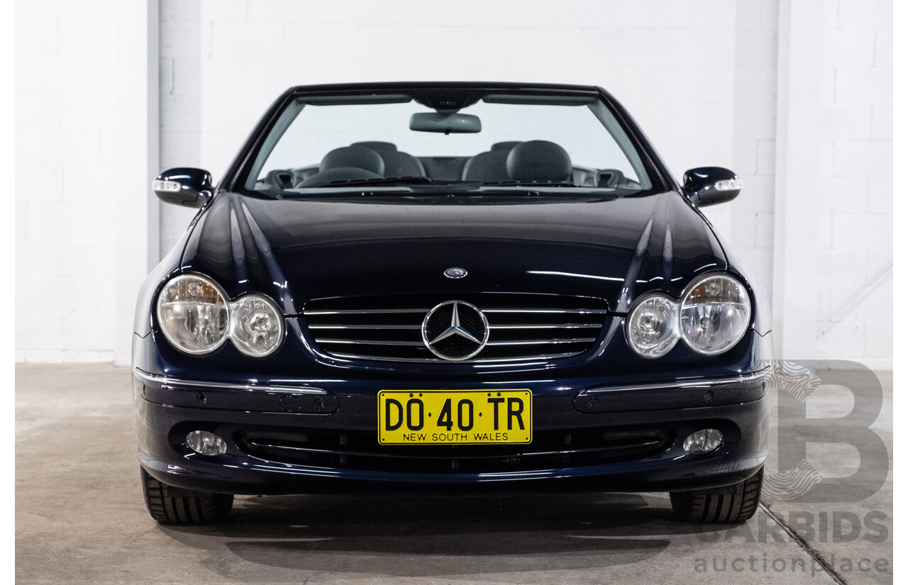 3/2004 Mercedes-Benz Clk320 Avantgarde A209 2d Cabriolet Tanzanite Blue Metallic V6 3.2L