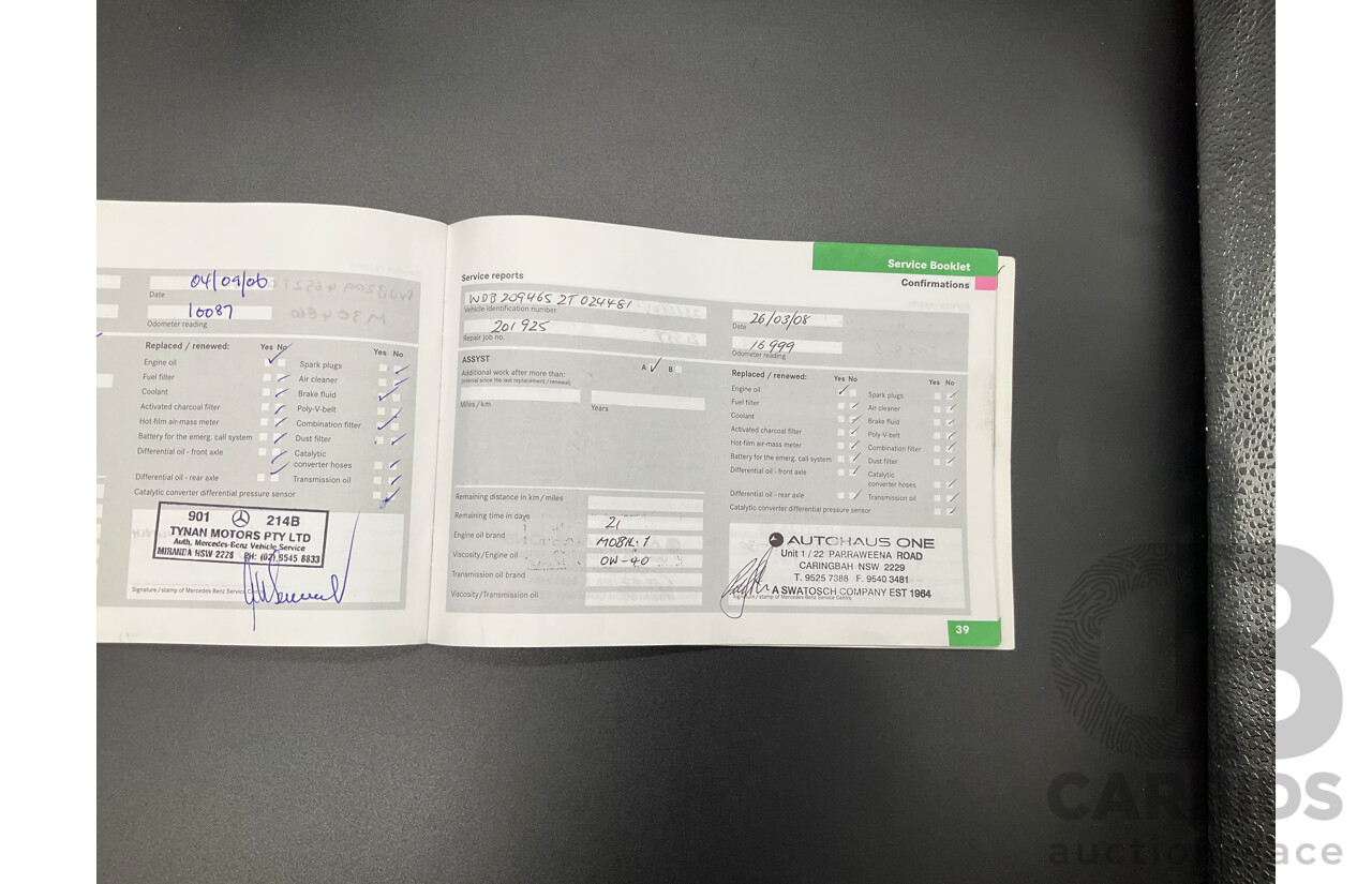 3/2004 Mercedes-Benz Clk320 Avantgarde A209 2d Cabriolet Tanzanite Blue Metallic V6 3.2L