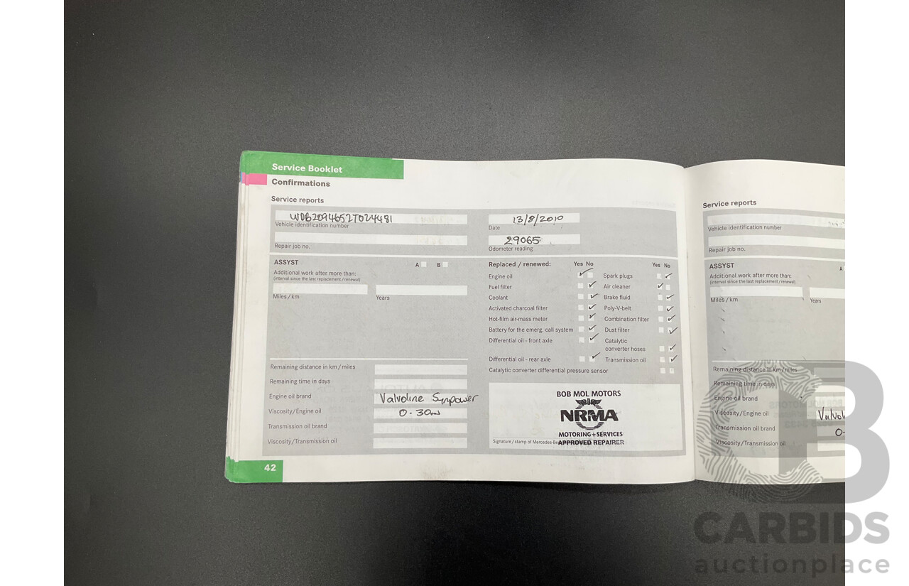 3/2004 Mercedes-Benz Clk320 Avantgarde A209 2d Cabriolet Tanzanite Blue Metallic V6 3.2L