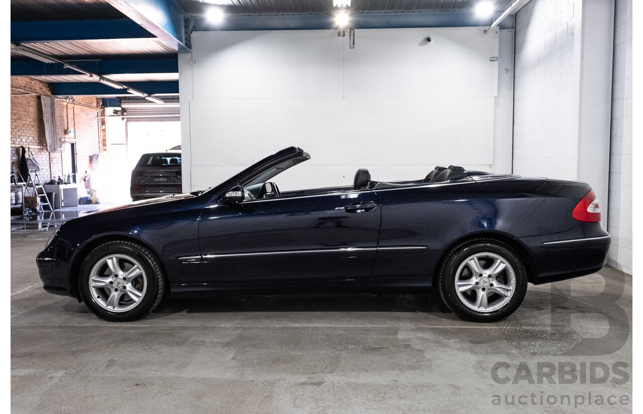 3/2004 Mercedes-Benz Clk320 Avantgarde A209 2d Cabriolet Tanzanite Blue Metallic V6 3.2L