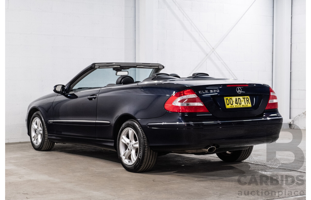3/2004 Mercedes-Benz Clk320 Avantgarde A209 2d Cabriolet Tanzanite Blue Metallic V6 3.2L