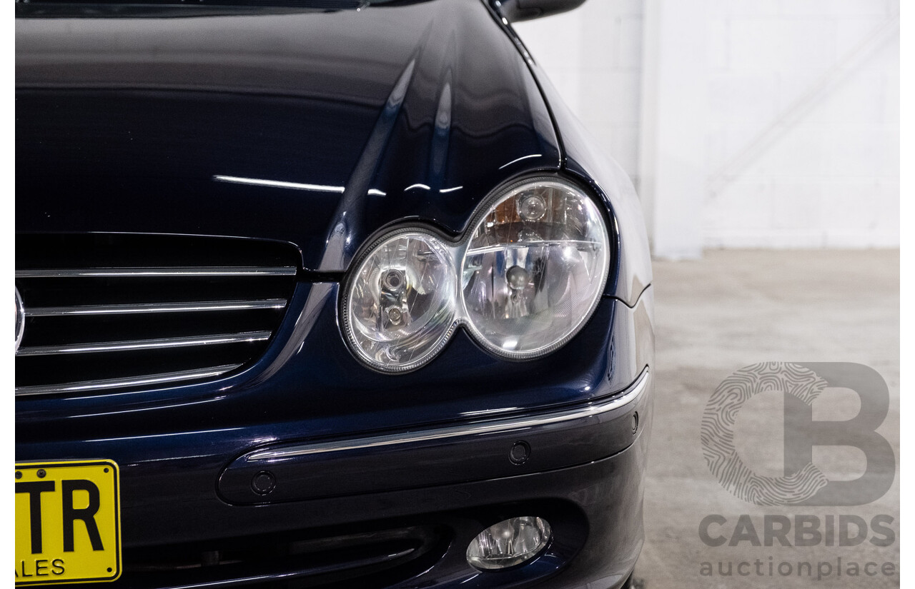 3/2004 Mercedes-Benz Clk320 Avantgarde A209 2d Cabriolet Tanzanite Blue Metallic V6 3.2L