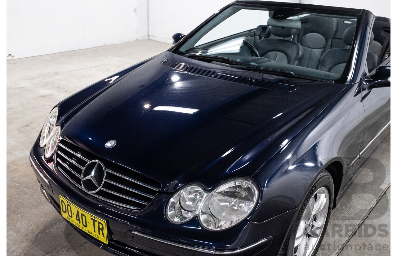 3/2004 Mercedes-Benz Clk320 Avantgarde A209 2d Cabriolet Tanzanite Blue Metallic V6 3.2L