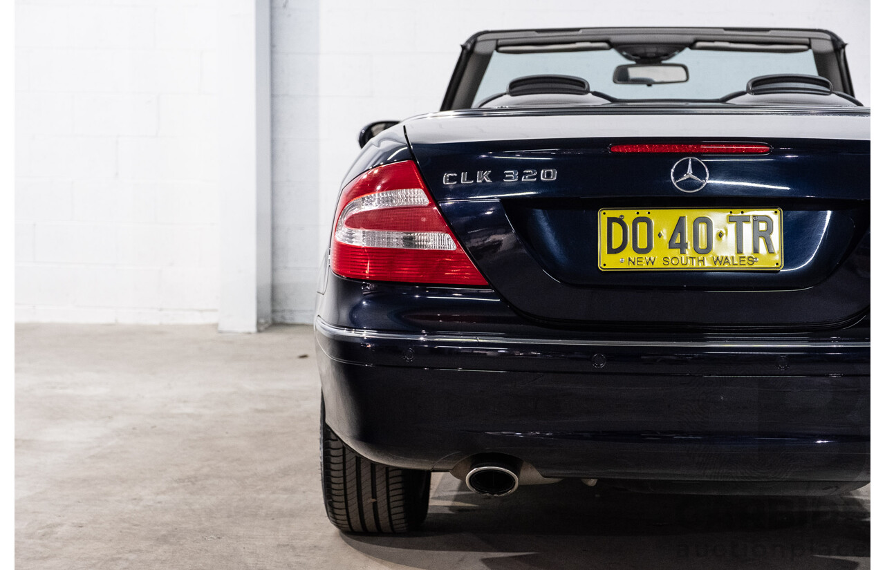 3/2004 Mercedes-Benz Clk320 Avantgarde A209 2d Cabriolet Tanzanite Blue Metallic V6 3.2L