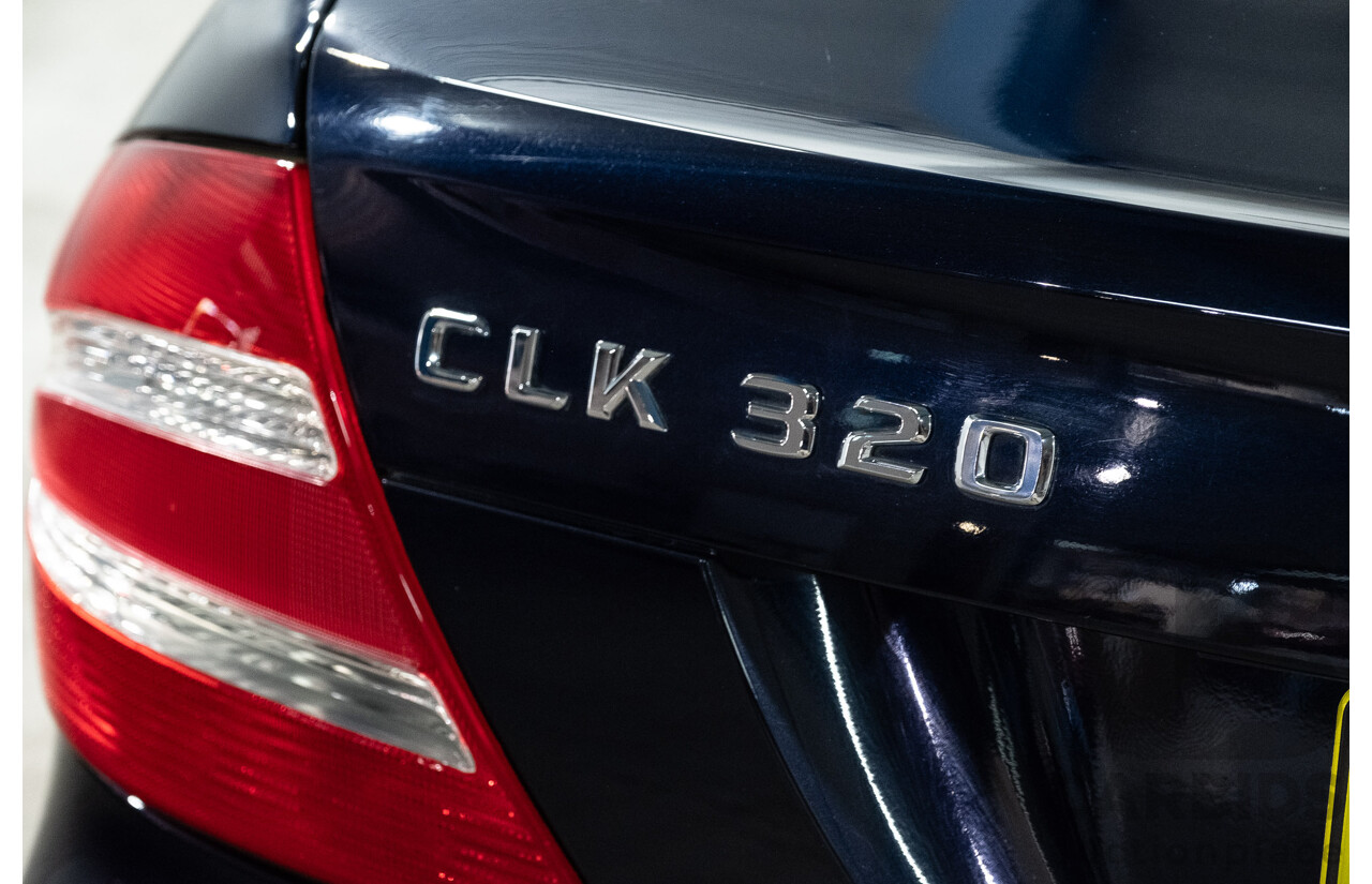 3/2004 Mercedes-Benz Clk320 Avantgarde A209 2d Cabriolet Tanzanite Blue Metallic V6 3.2L