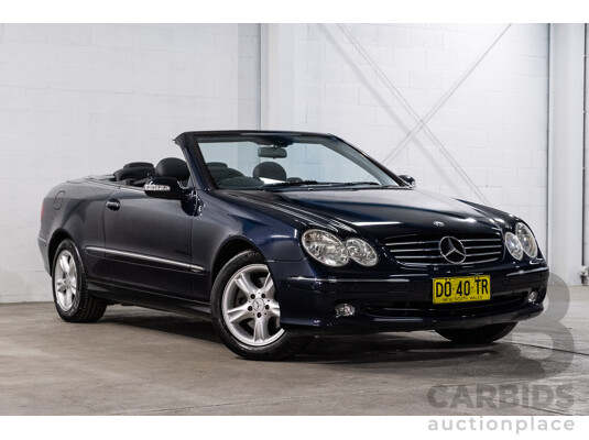 3/2004 Mercedes-Benz Clk320 Avantgarde A209 2d Cabriolet Tanzanite Blue Metallic V6 3.2L