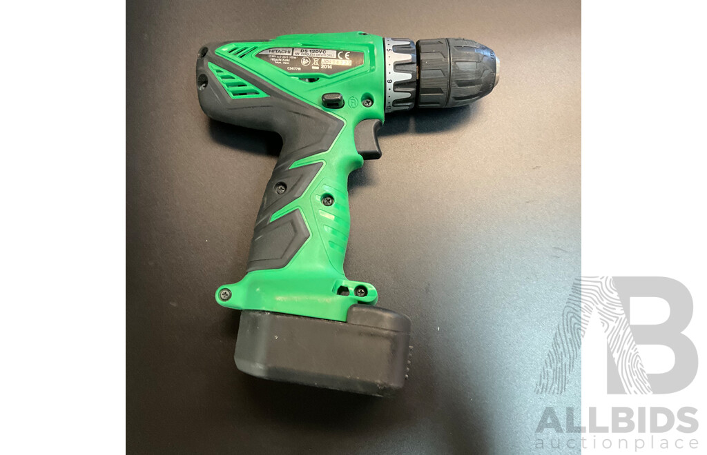 Hitachi  TR-12 Router  & DS 12DVC Driver Drill with 2 Batteies and Charger