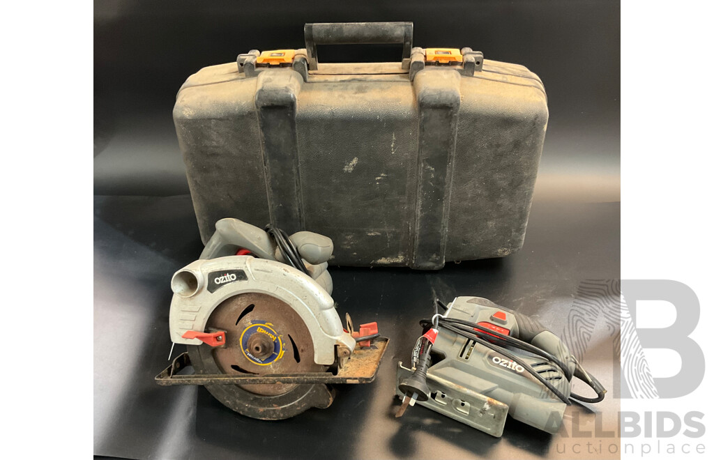 Ozito Variable Speed Jigsaw & Circular Saw & GMC AG230M Angle Ginder