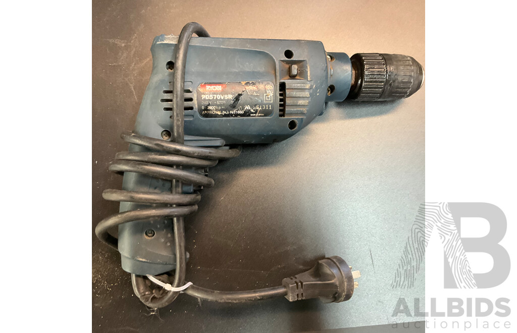 Ryobi PD570VSR, EAG75115C, SU-6300A Tools & XU1 Angle Grinder