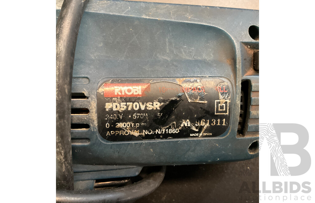 Ryobi PD570VSR, EAG75115C, SU-6300A Tools & XU1 Angle Grinder