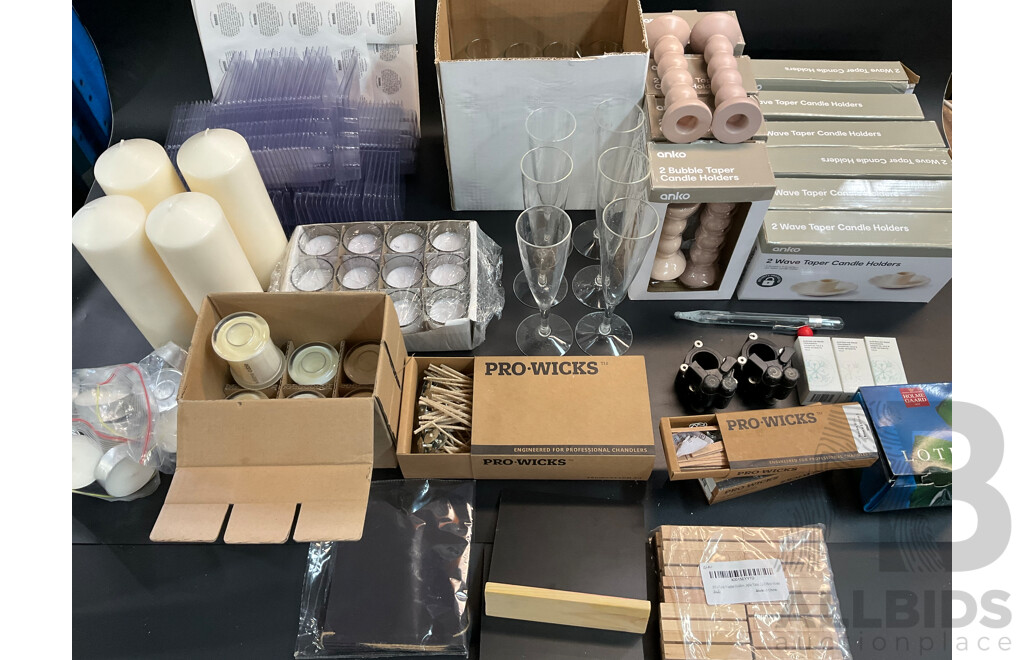 Massive Lot - Candle Related Supplies and Products