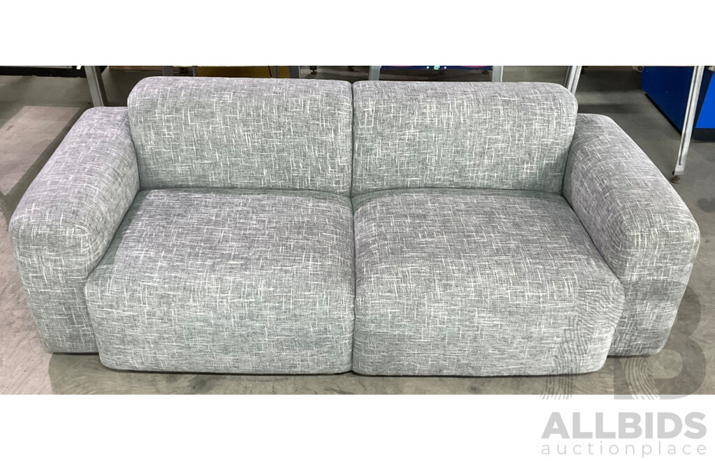Grey 2 Seater Fabric Sofa