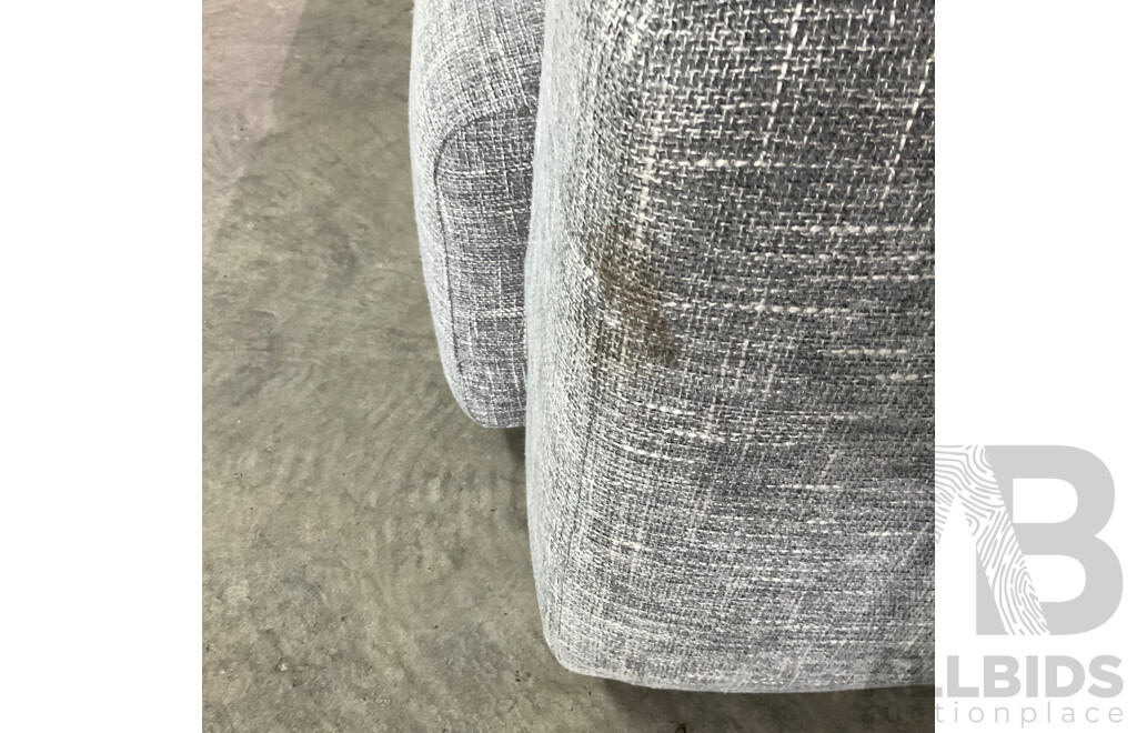 Grey 2 Seater Fabric Sofa