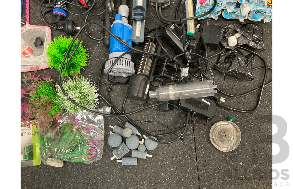 Assorted Aquarium and Fish Tank Supplies