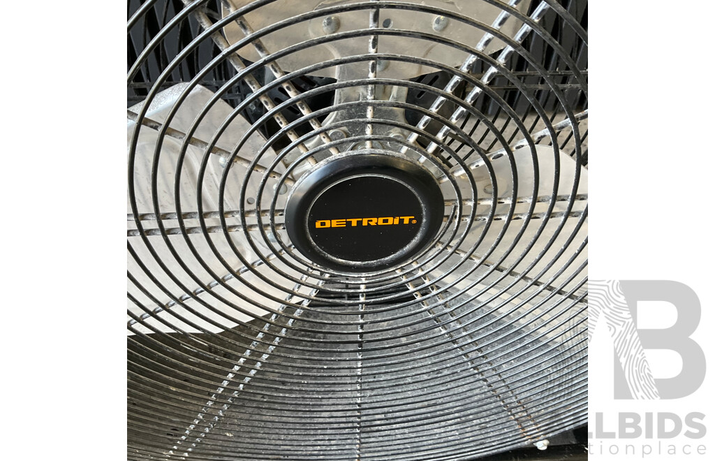 Detroit Industrial Indoor Floor Fan