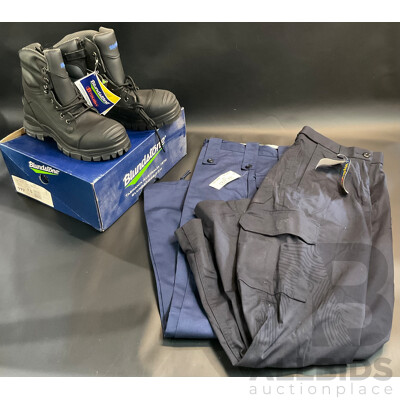 BLUNDSTONE Safety Boots and Pants - Lot of 3